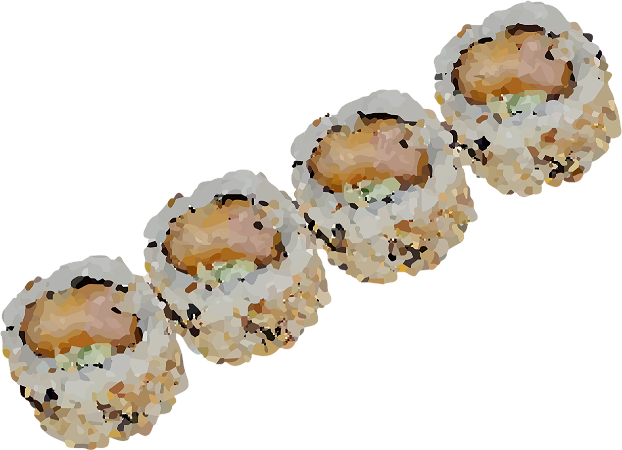 Chicken roll met rijsttopping