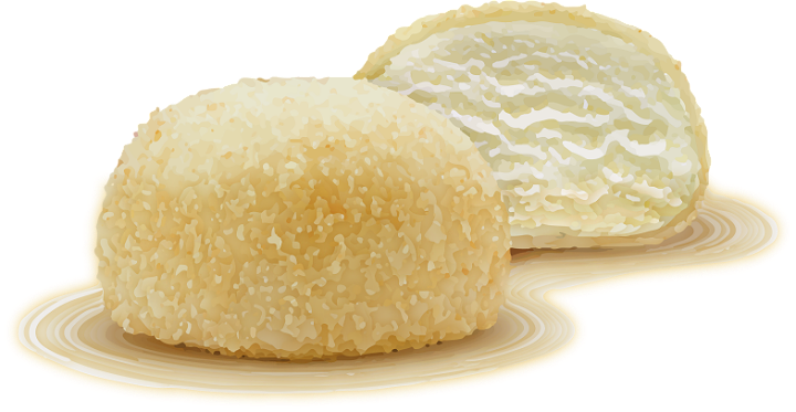 Mochi ice cheesecake
