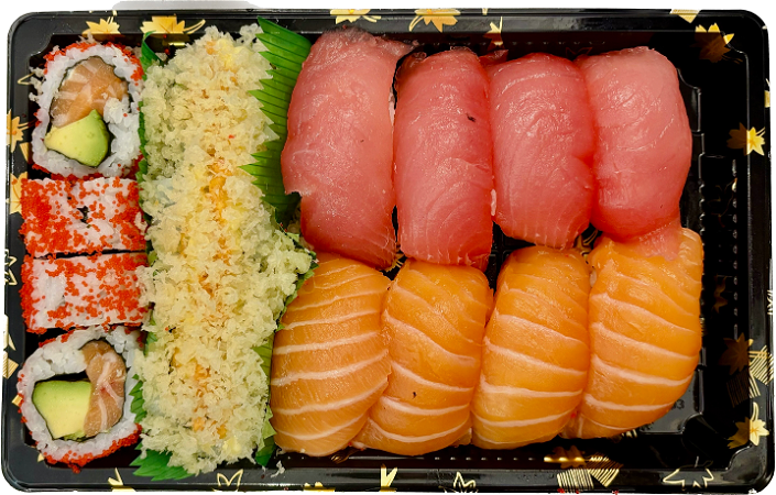 Zalm & Tonijn Box 16 stuks