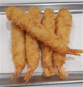 5 fried tempura shrimps