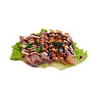 Duo mix flamed sashimi (6 stuks)
