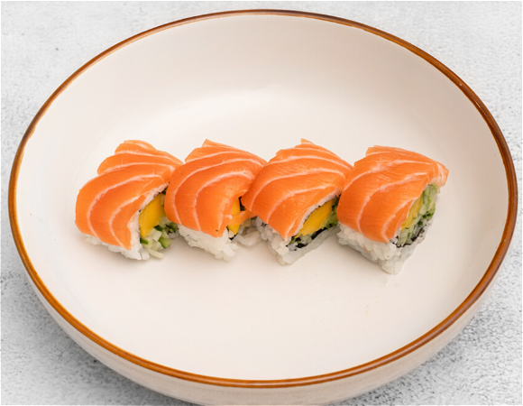 Sake Mango Roll  (4 ST)