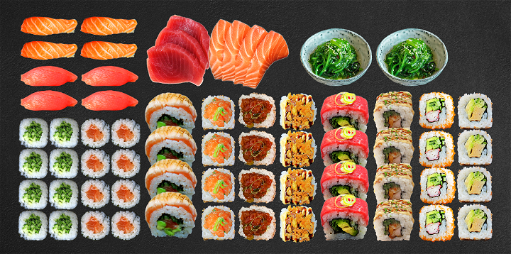 sushi lover box 64 stuks
