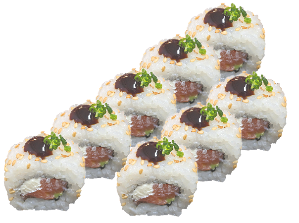 NIEUW ! Roomkaas Zalm Roll 8 st. 