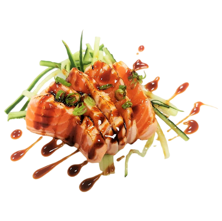 Sashimi Flamed Salmon 5 pcs