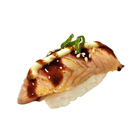 Nigiri flamed salmon 1 pc