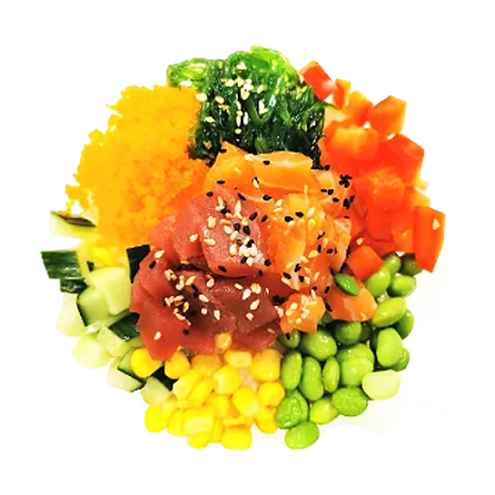 Salmon Tuna poke bowl