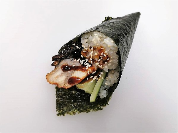 Hand roll grilled eel 