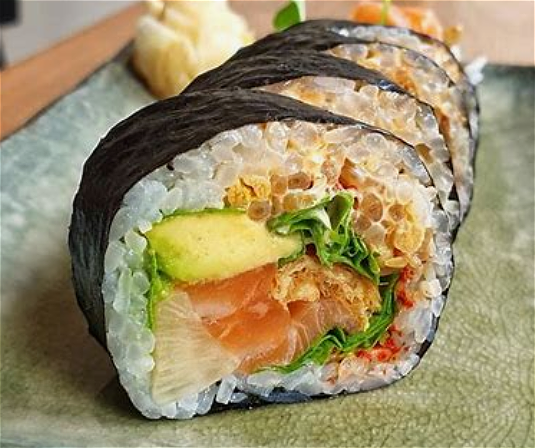 Futomaki flamed salmon 5 pcs