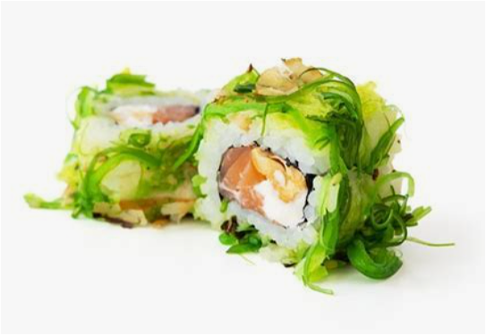 Wakame salmon roll 8 pcs