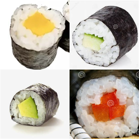 Maki vegetarian menu ( 12 pcs )