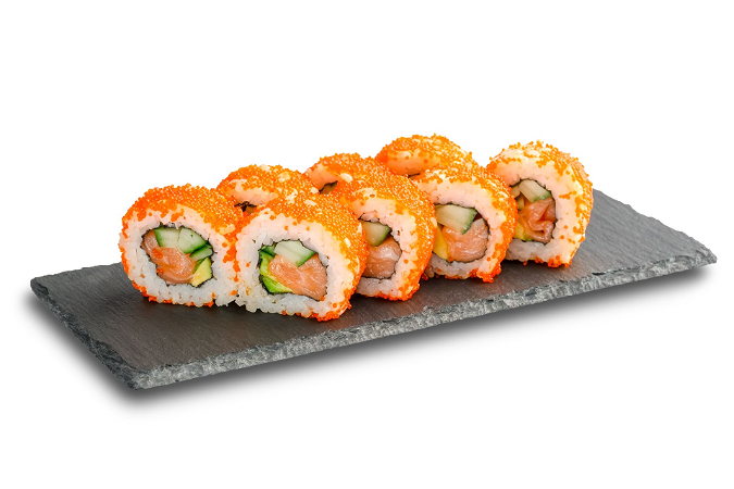 Salmon masago roll 8 pcs