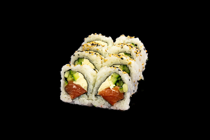 Sake cheese roll 8 stuks