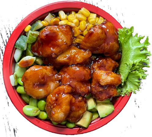 Rijst met Garnaal Teriyaki 