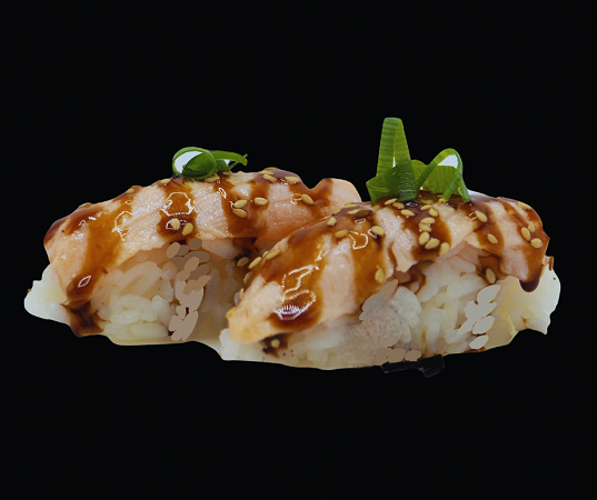 Glutenvrij: Flamed Zalm Nigiri