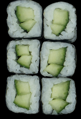 Glutenvrij: Komkommer Maki