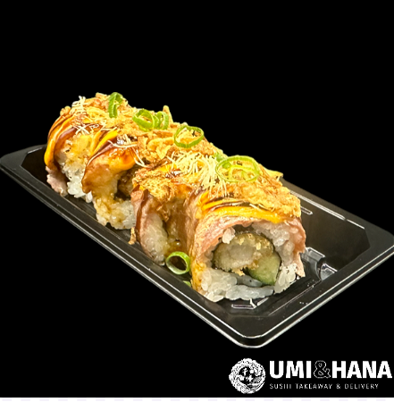 4st. Flamed Beef Ebi Roll