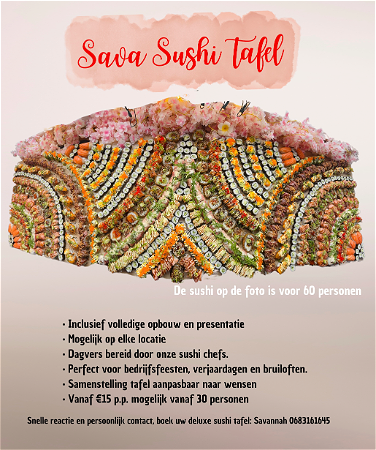 Sava Sushi Tafel