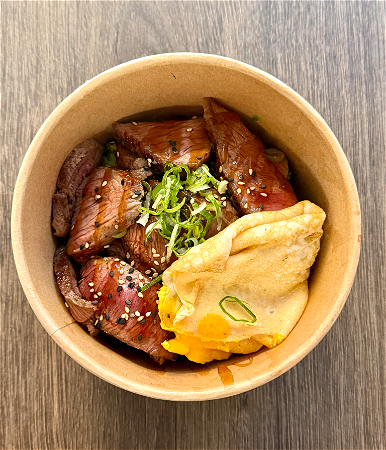 Tataki beef bowl