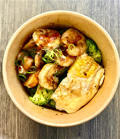 Teppanyaki garnalen bowl