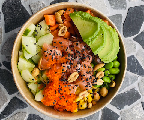 Poké bowl zalm