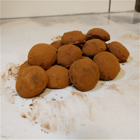 Slagroom truffels