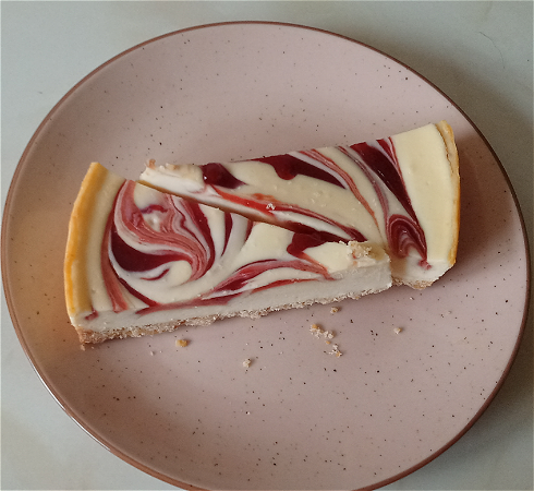 Cheesecake raspberry swirl 2 punten