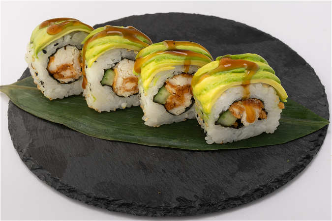 Chicken teriyaki roll