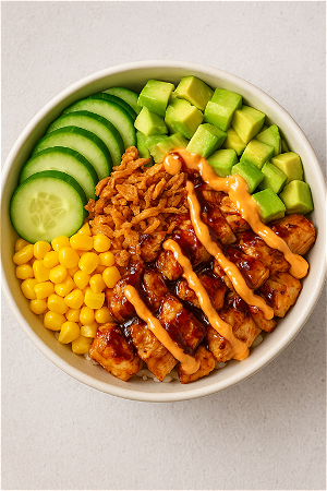 Chicken poké bowl