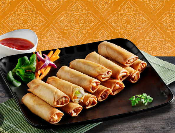 Kleine vegan spring rolls 10 stuks