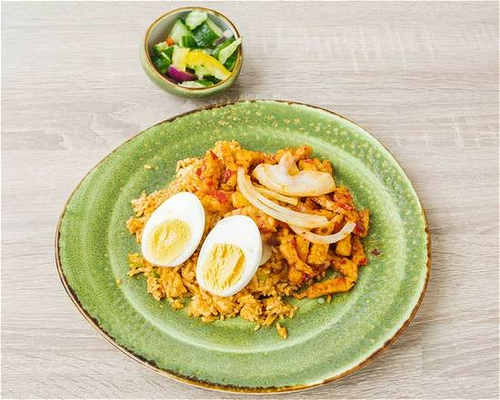 Nasi Vega Tempeh