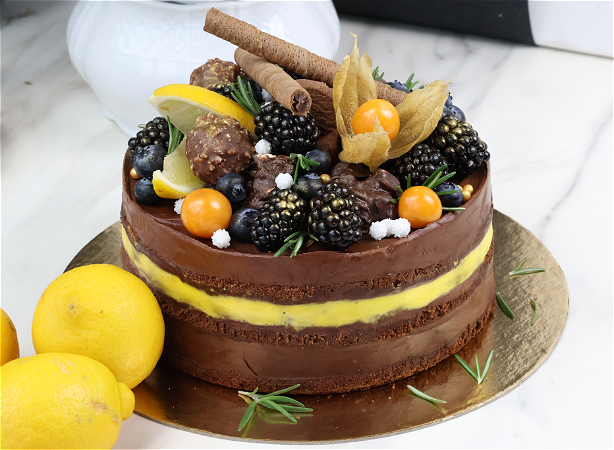Lemon-Chocolate cake gluten-free