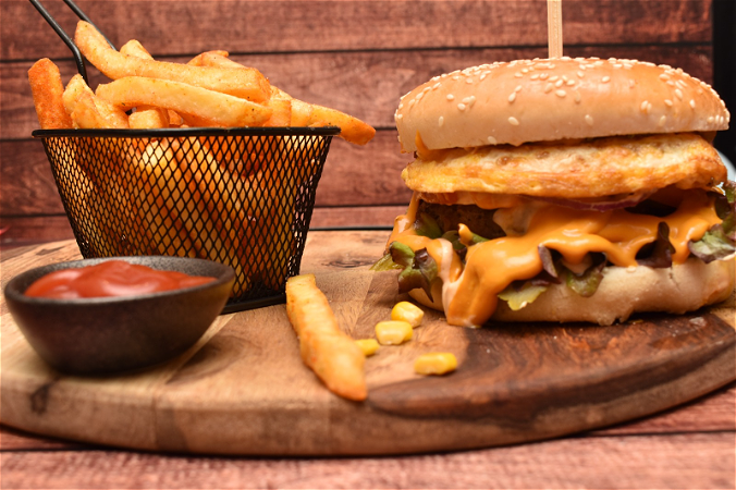 Egg and Cheese Burger 
