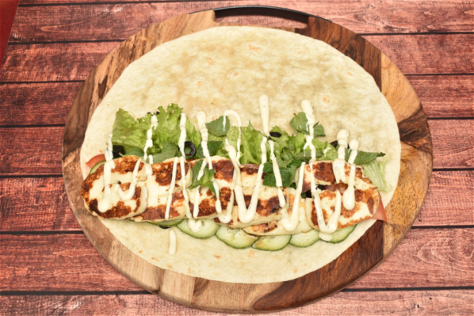 Cheese halloumi sandwich