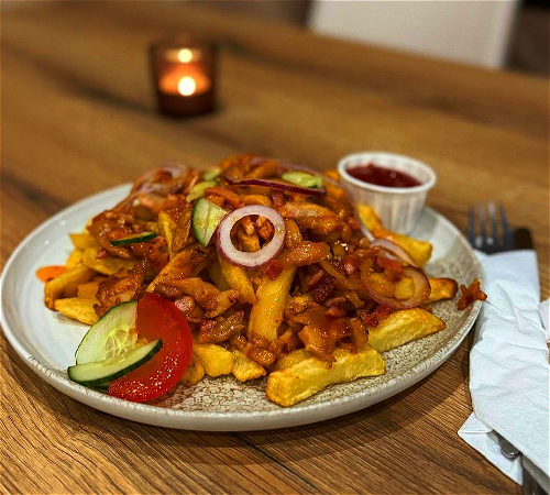 Loaded fries kip piri piri