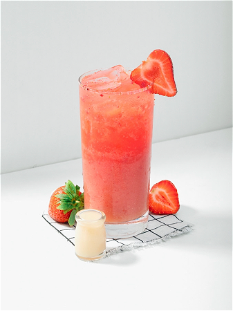 Strawberry Yakult Refresher