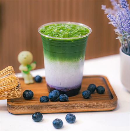 Matcha blueberry