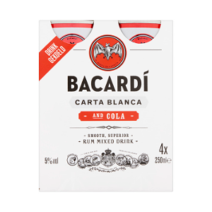 Bacardi Rum & cola  4pack