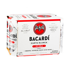 Bacardi Rum & cola 6pack