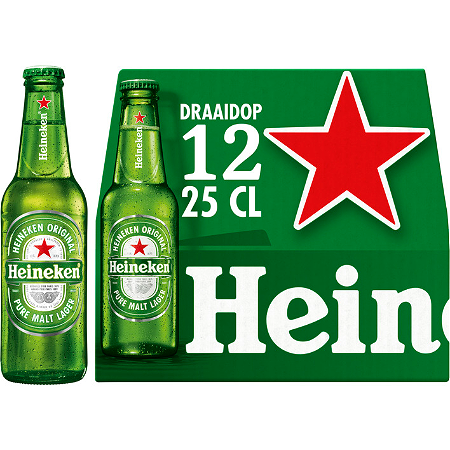 Heineken Pilsener Bier Draaidop Fles 12 pack