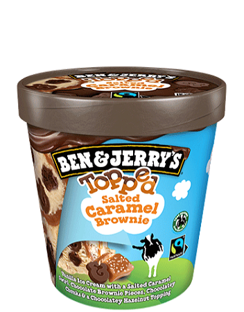 Ben & Jerry's IJs Topped Salted Caramel Brownie