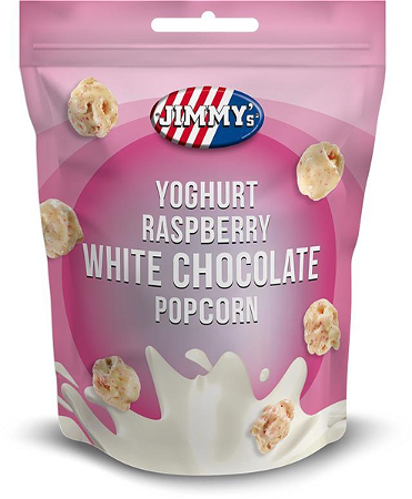 Jimmy's Yoghurt Raspberry White Chocolate Popcorn