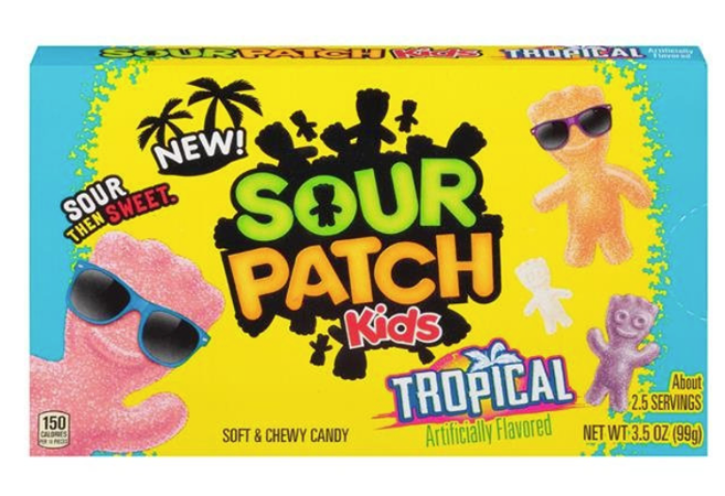 Sour Patch Kids Tropical theater box