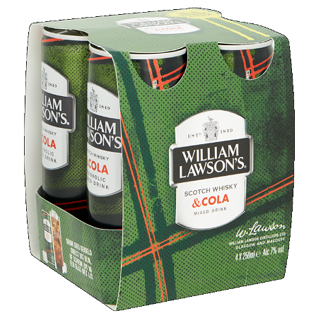 William Lawson's Scotch Whisky & Cola 4-pack