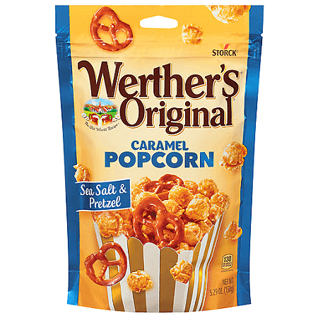 Werther's original popcorn seasalt & pretzel caramel