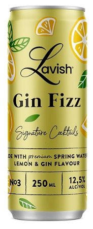 Lavish Gin Fizz cocktail