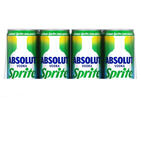 Absolute Sprite & Vodka 4-pack