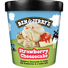 Ben & Jerry's IJs strawberry cheesecake