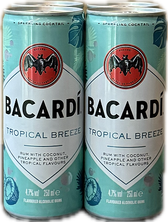 Bacardi Tropical Breeze 4-pack