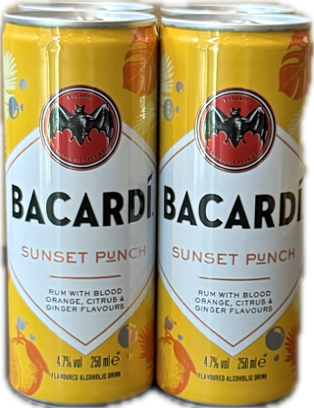 Bacardí Sunset Punch 4-pack